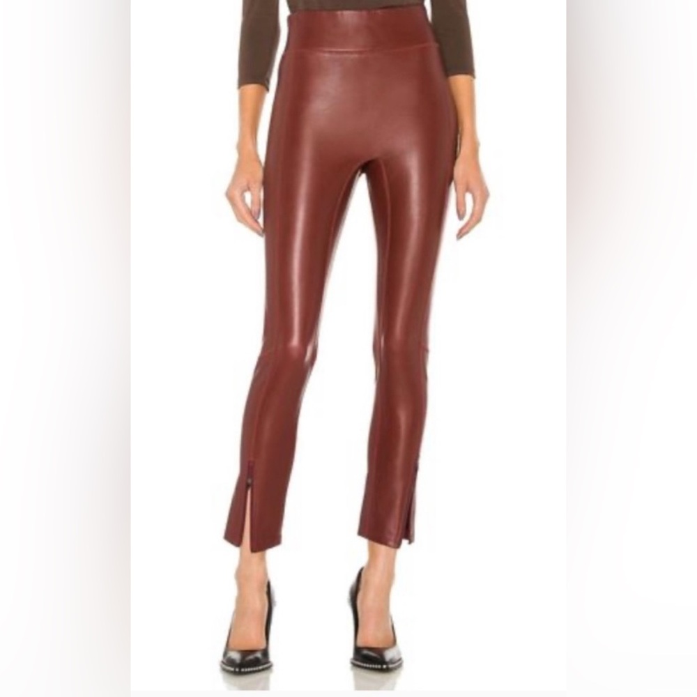 NWT A.L.C Maroon vegan  Leather pants Sz 6